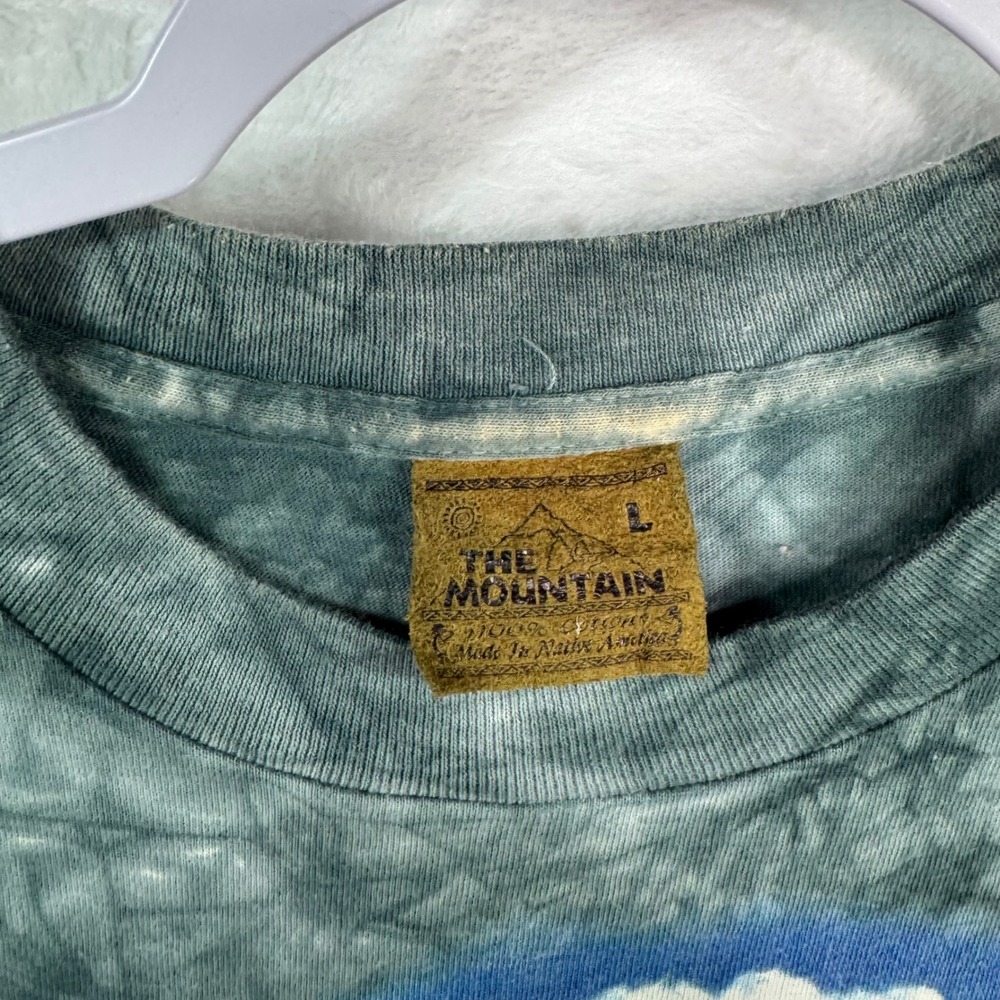 The Mountain Native American Woman Blowing Leaves Tie Dye T Shirt L Cottonarge - Picture 3 of 5